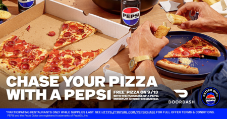 Free Pizza With Pepsi Purchase Through DoorDash