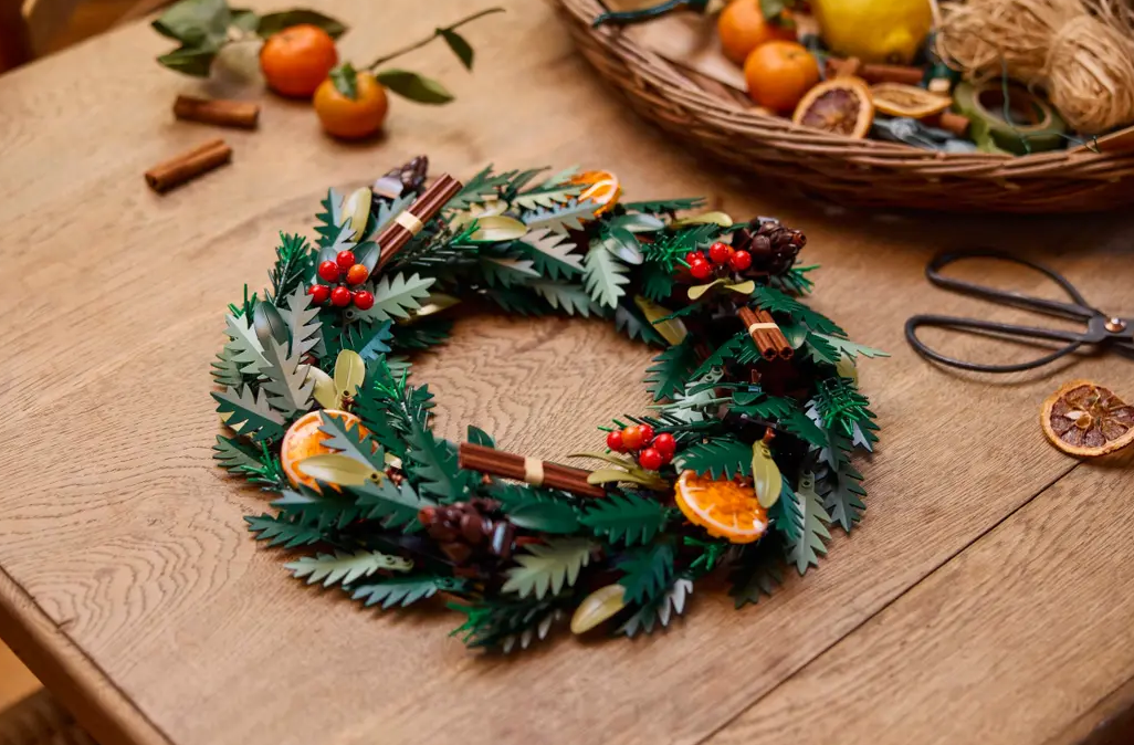 LEGO holiday wreath