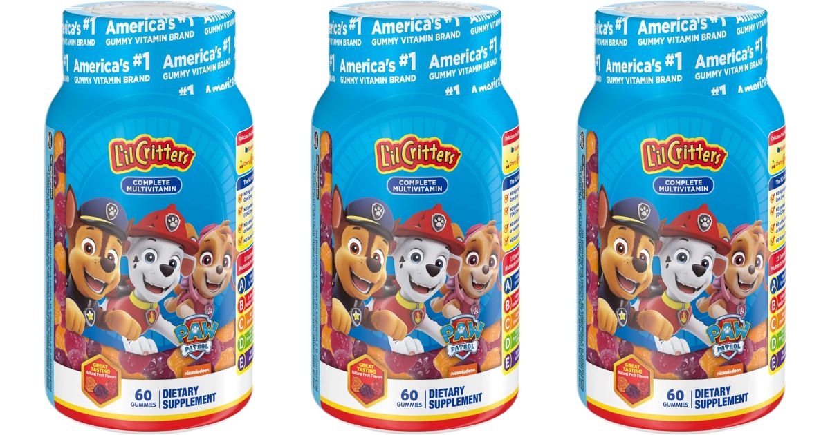 Paw Patrol Vitamins row of Paw Patrol Vitamins