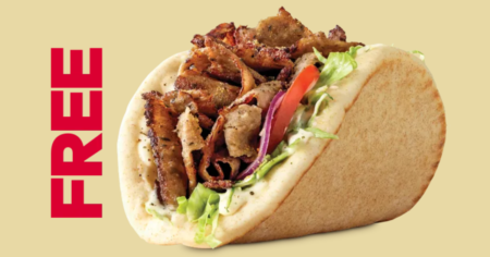 FREE arby s gyro through September 8th