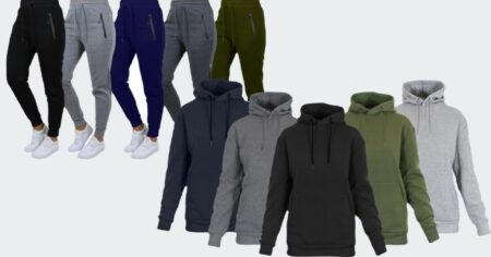 joggers and hoodies