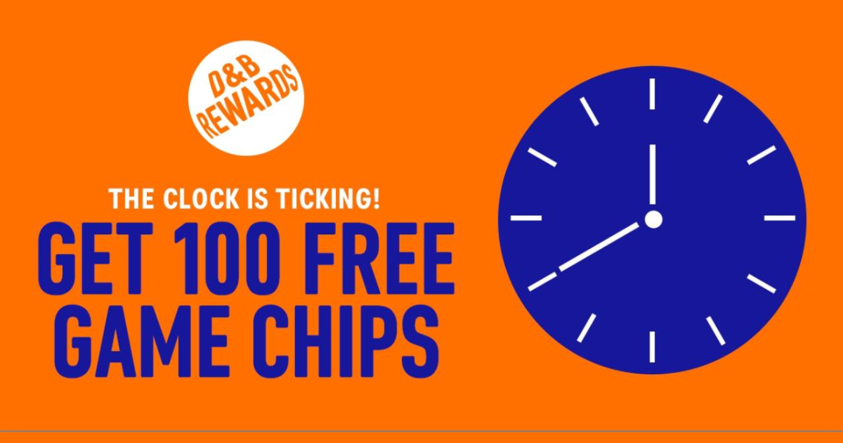 100 Free Game Chips at Dave Buster s 100 Free Game Chips at Dave Busters