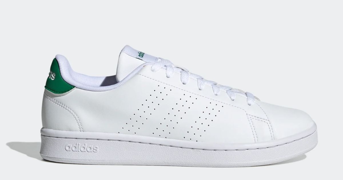green and white Adidas sneaker