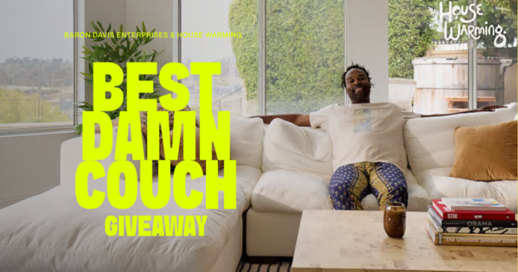 Baron Davis House Warming Best Damn Couch Giveaway