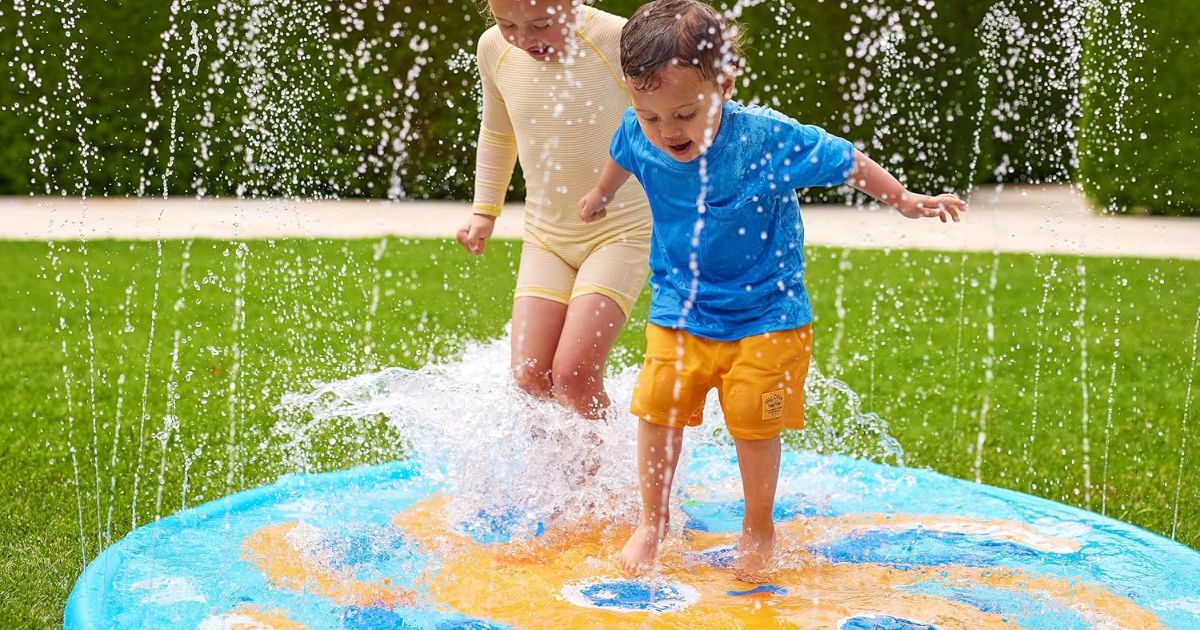 Bunch O Balloons kids playing on a splash pad