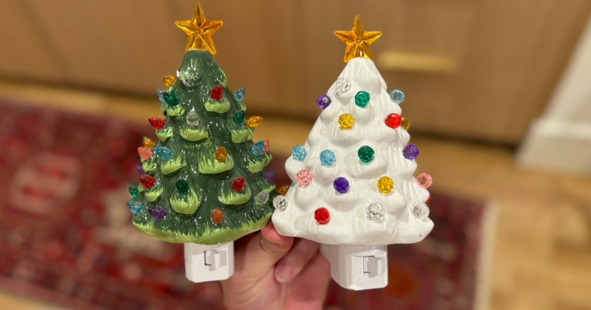 Nostalgic Holiday Vibes Right Here Mini Christmas Tree Night Lights