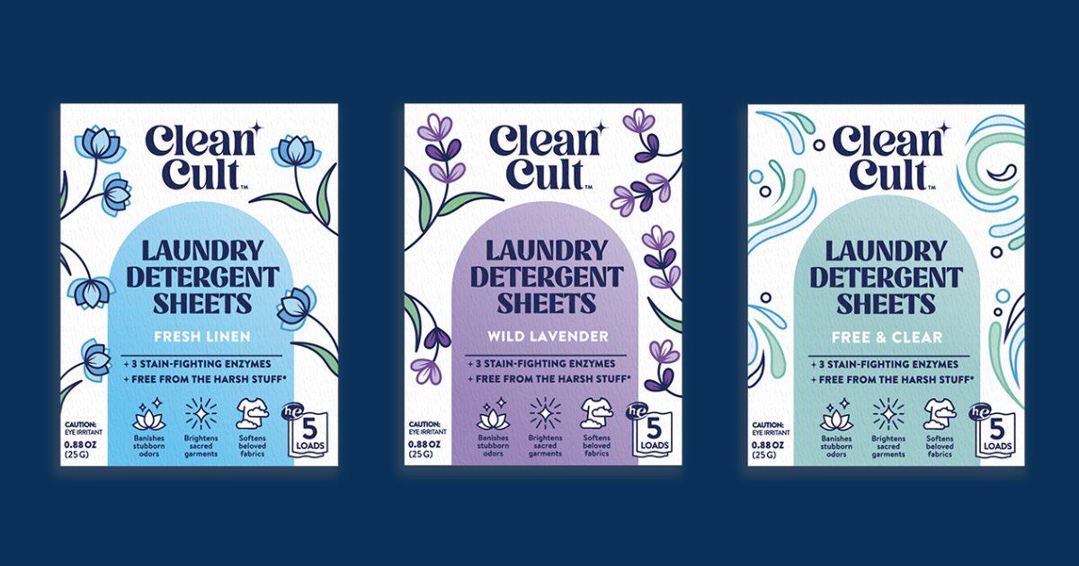 Cleancult Laundry Detergent Samples