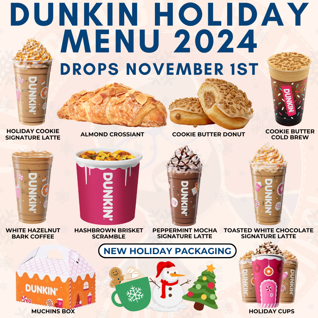 Dunkin Holiday Menu 2024 3