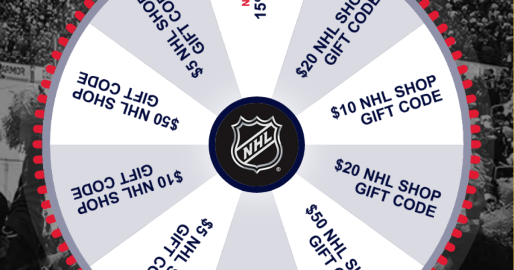 NHL Season Start Spin To Win Game