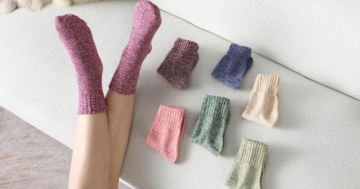 person wearing socks