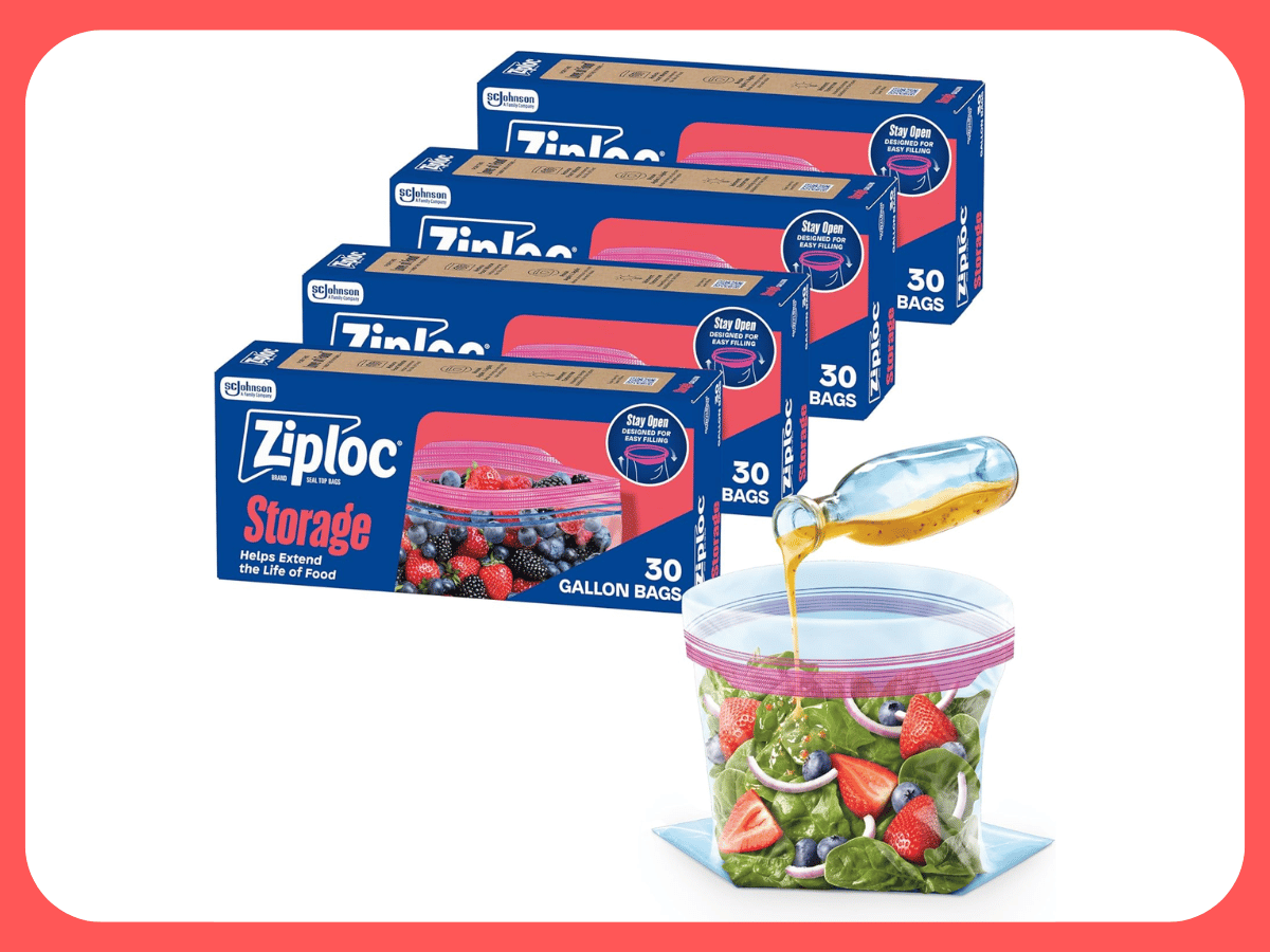 Ziploc Gallon Storage