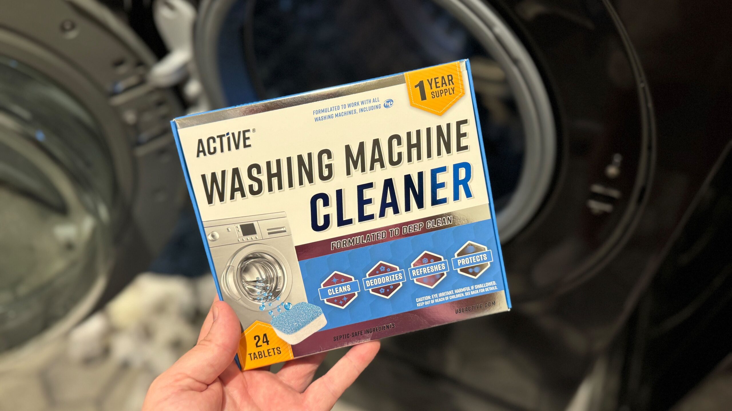 Active Washing Machine Cleaner Descaler 24 Pack Only 12.xx on Amazon