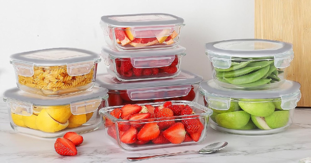 Glass Food Storage Containers with Lids 24Piece Only 19.xx on Amazon