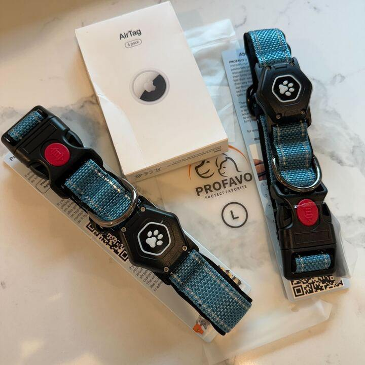 AirTags and dog collars