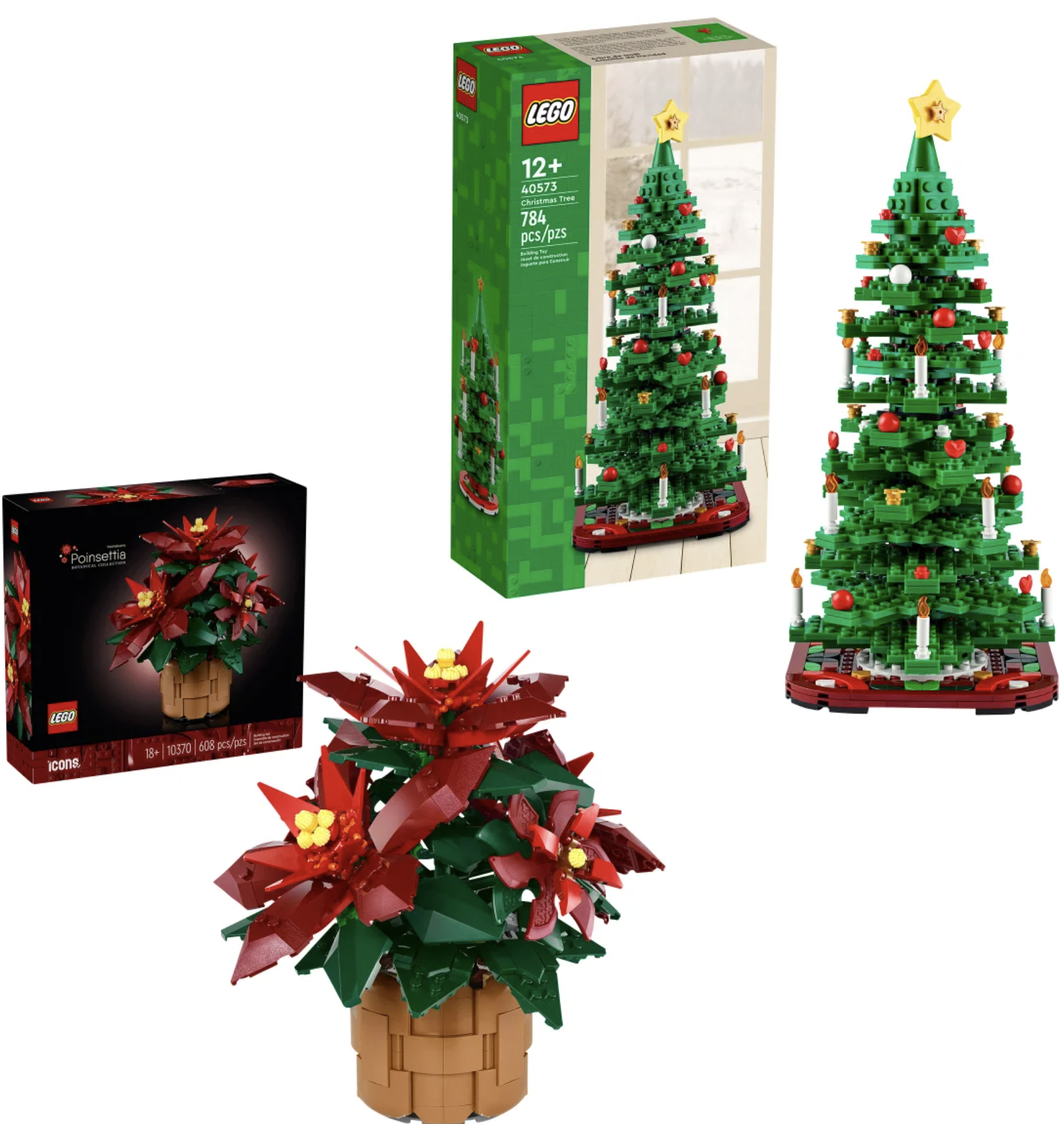 LEGO Tree and Poinsettia