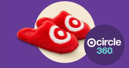 Target Bullseye Slippers for Target Circle 360 Members