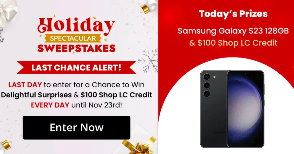 Shop Lc Holiday Spectacular Sweepstakes The Freebie Guy