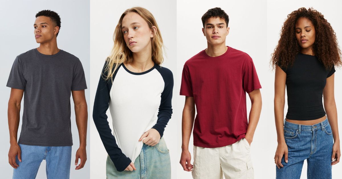 people wearing Cotton on tops