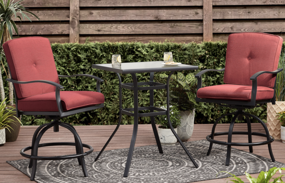 Mainstays Belden Park 3 Piece High Bistro Set