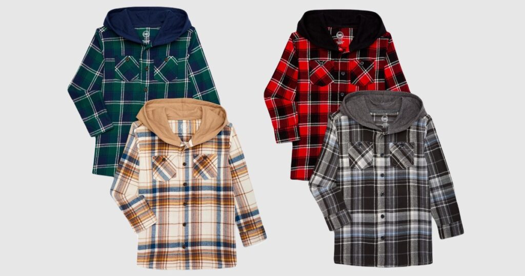 WONDER NATION BOYS FLANNELS