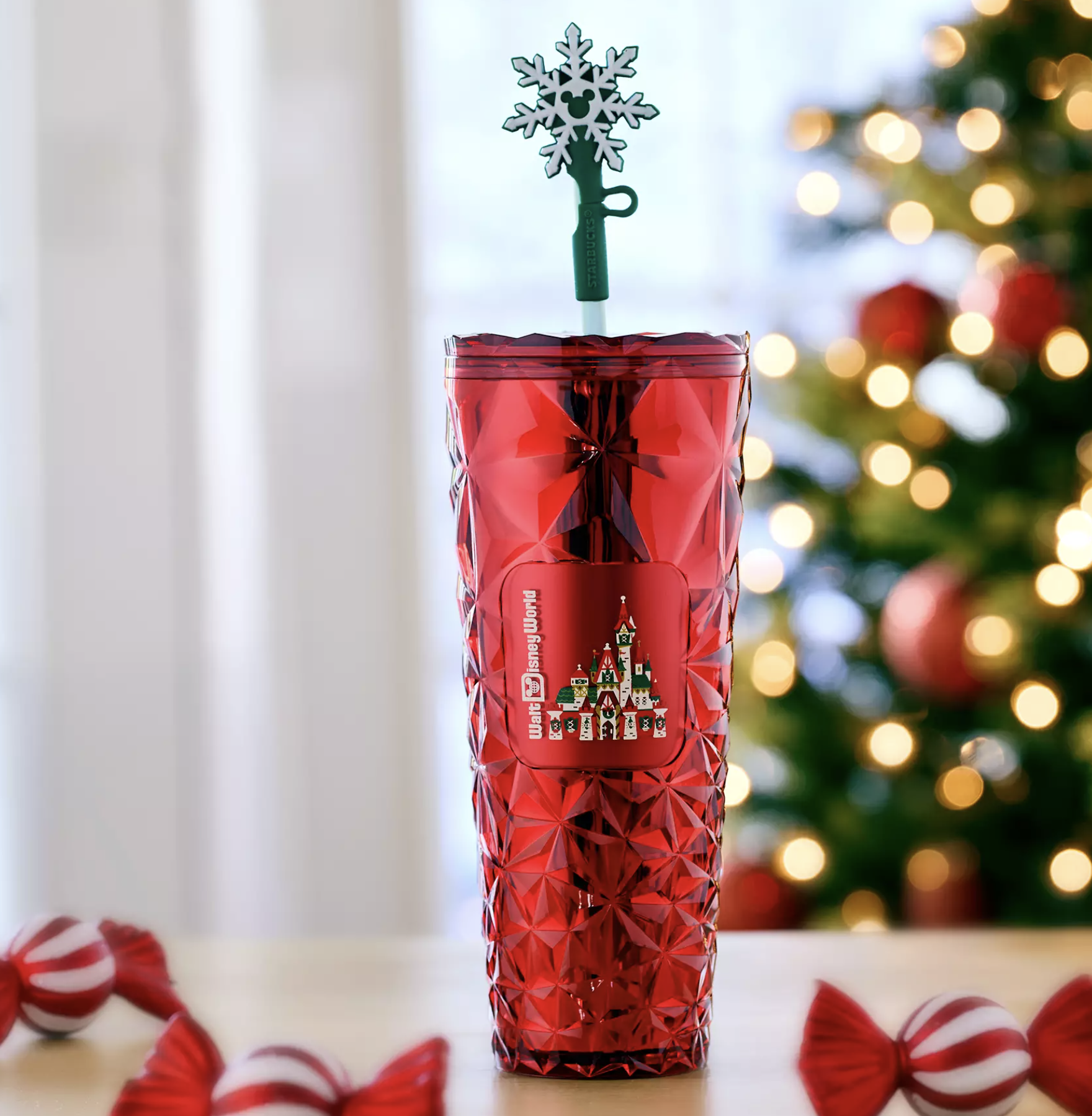 Walt Disney World Holiday Starbucks Bling Tumbler