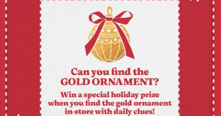 box lunch gold oranament