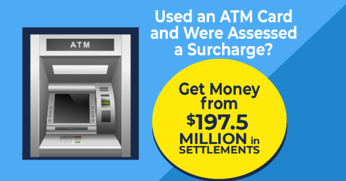 Atm Surcharge Class Action Settlement Reddit