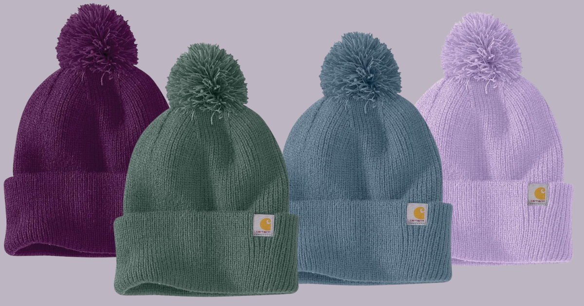 40% Off Carhartt Women s Knit PomPom Cuffed Beanies on Amazon The