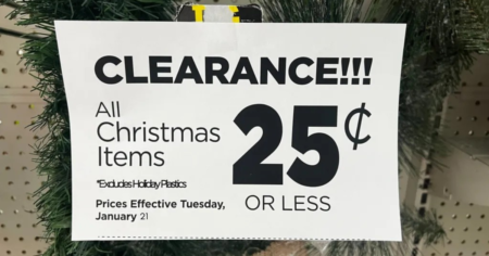 DG Christmas Clearance 25 Cents