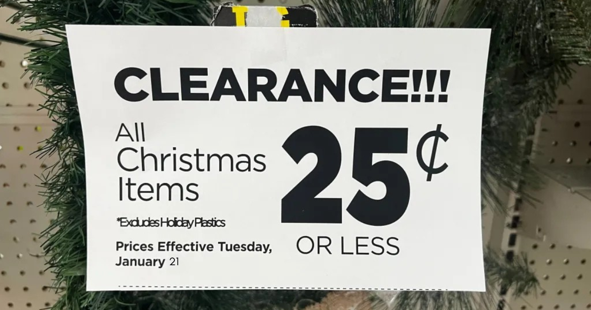 DG Christmas Clearance 25 Cents