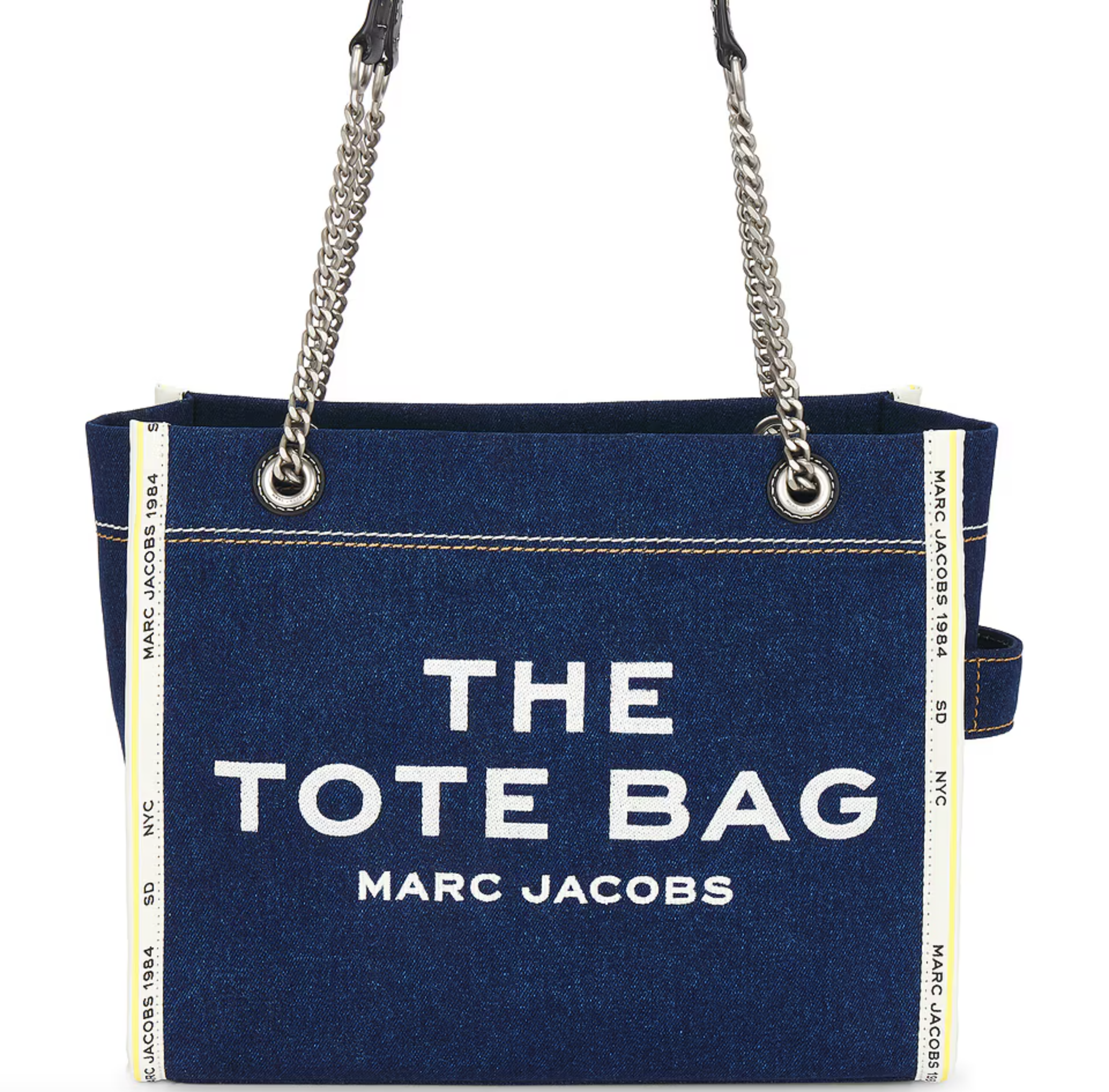 The Denim Chain Medium Tote Bag