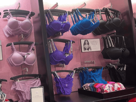 Victorias Secret Bra display