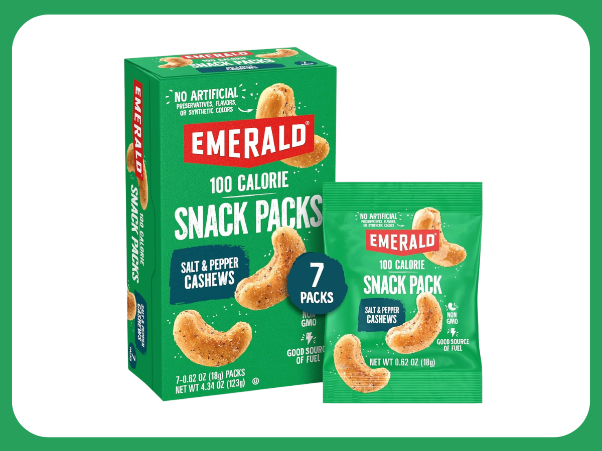 emerald snack pack cashews