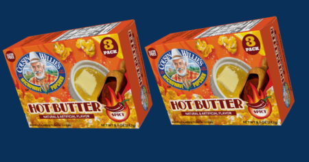 Cousin Willie’s Hot Butter Microwave Popcorn 3 ct