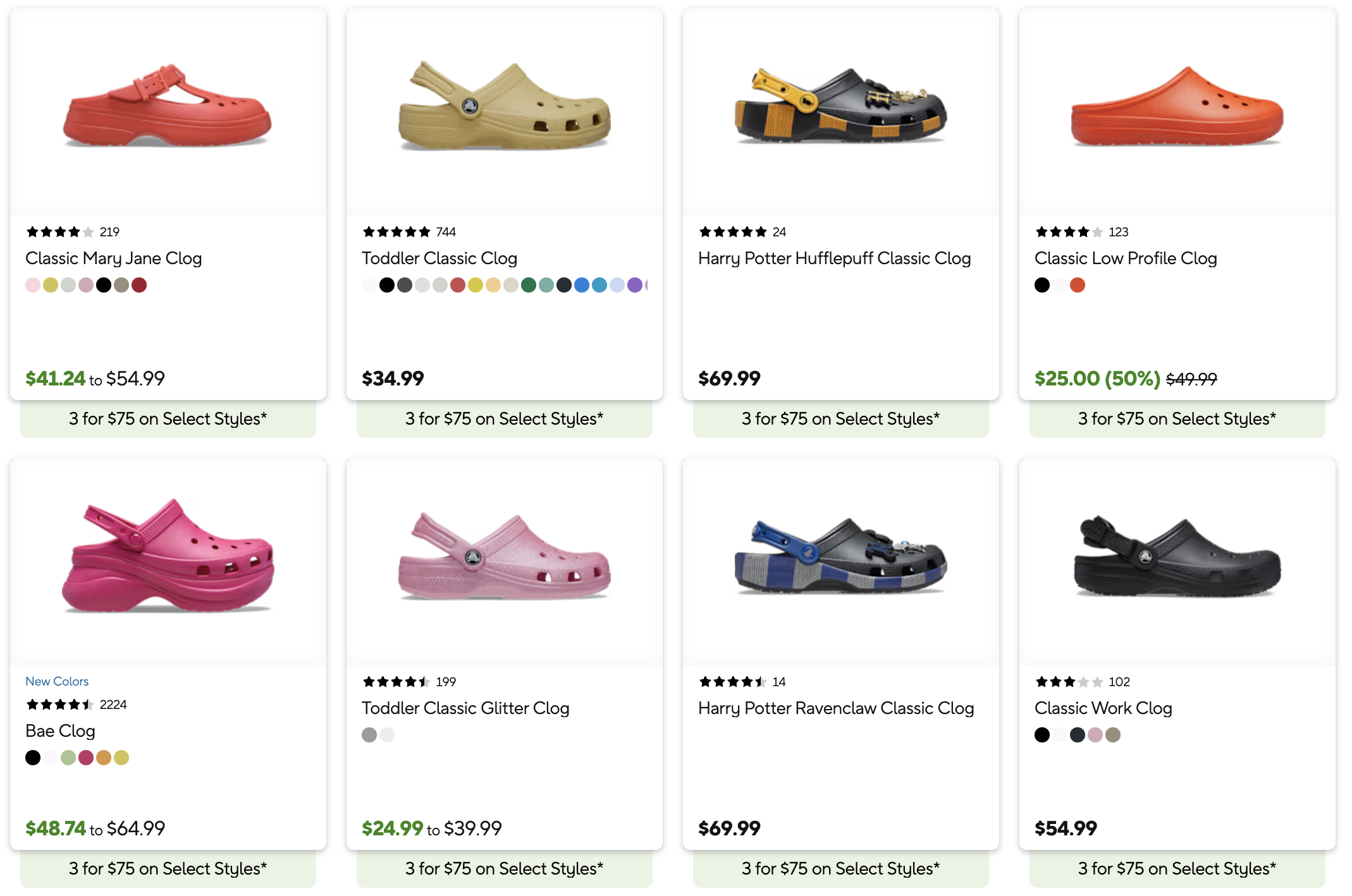 Crocs sale