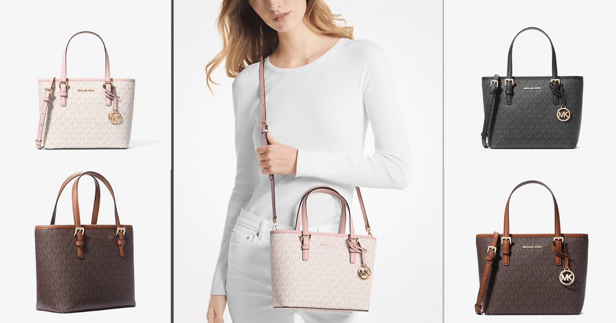 ★Michael Kors★The Small Tote 関税込 Michael Kors Jet Set Travel Extra-Small Logo Top-Zip Tote