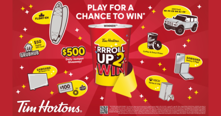 Tim Hortons 2025 Roll Up To Win Sweepstakes Instant Win Game