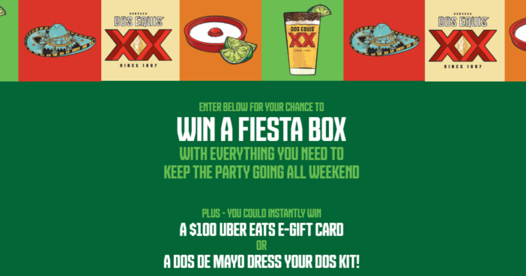 Dos Equis Dos De Mayo Instant Win Game Sweepstakes