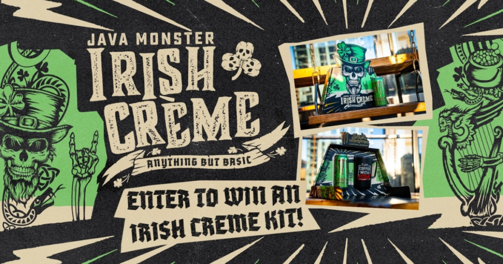 Java Monster Irish Crème Promotional Box Sweepstakes