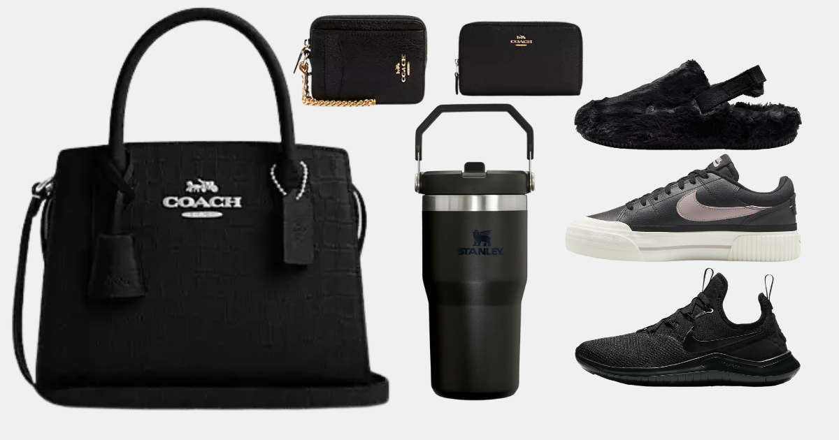 all black coach nike and more on sale