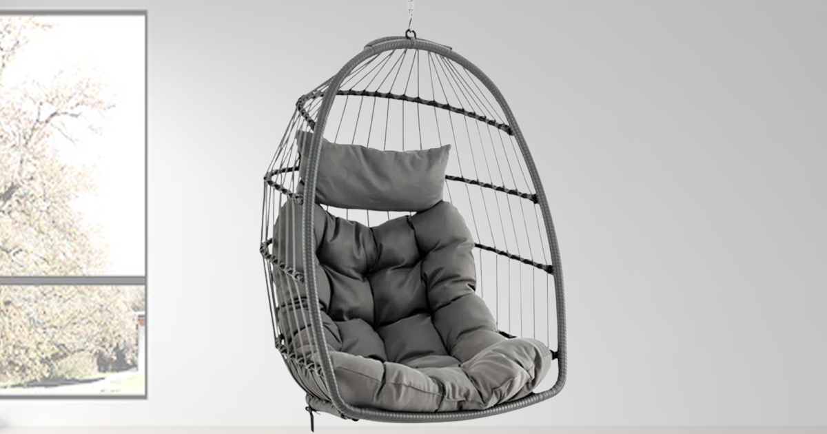 sugift hanging egg chair wicker swing hammock sugift hanging egg chair wicker swing hammock