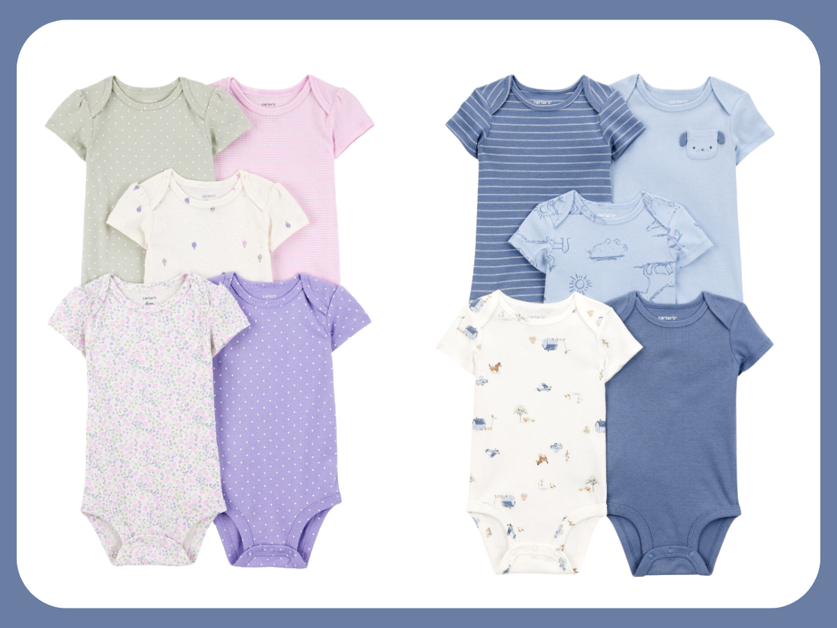 Cater's 5 Pack Bodysuits