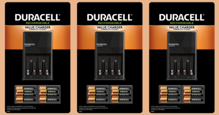 Duracell Ion Speed 1000 charger for rechargeable aa and aaa batteries
