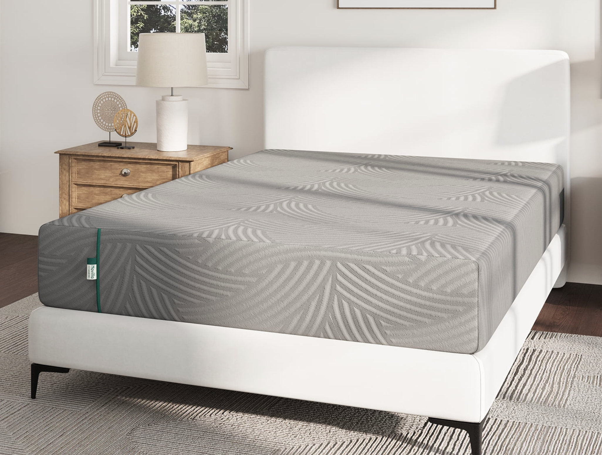 Novilla Atease 6 Medium Gel Memory Foam Mattress Adult Queen Size