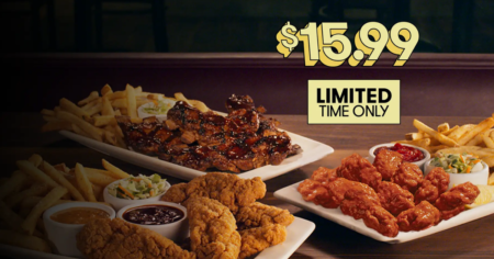 Applebee s All You Can Eat Riblets Boneless Wings Sauced Tenders