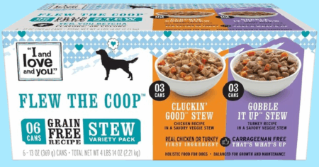 I AND LOVE AND YOU Wet Dog Food Flew The Coop Variety 6 Pack