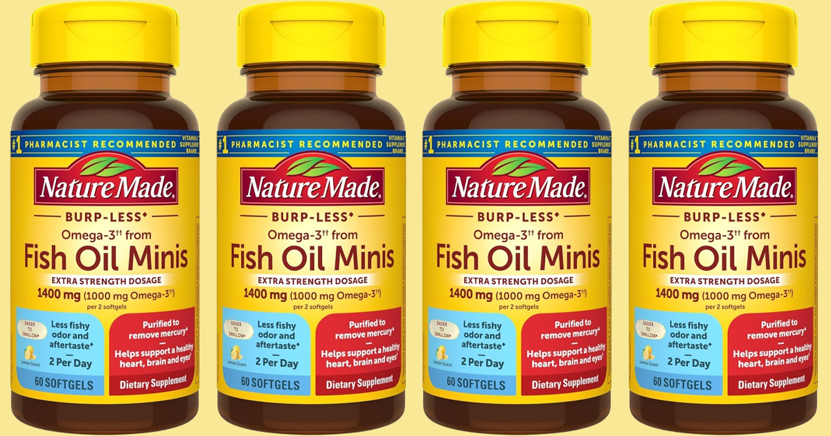 Nature made fish oil minis