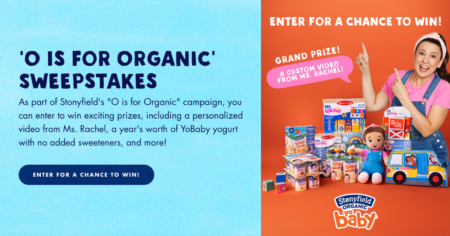 Stonyfield O is for Organic Sweepstakes