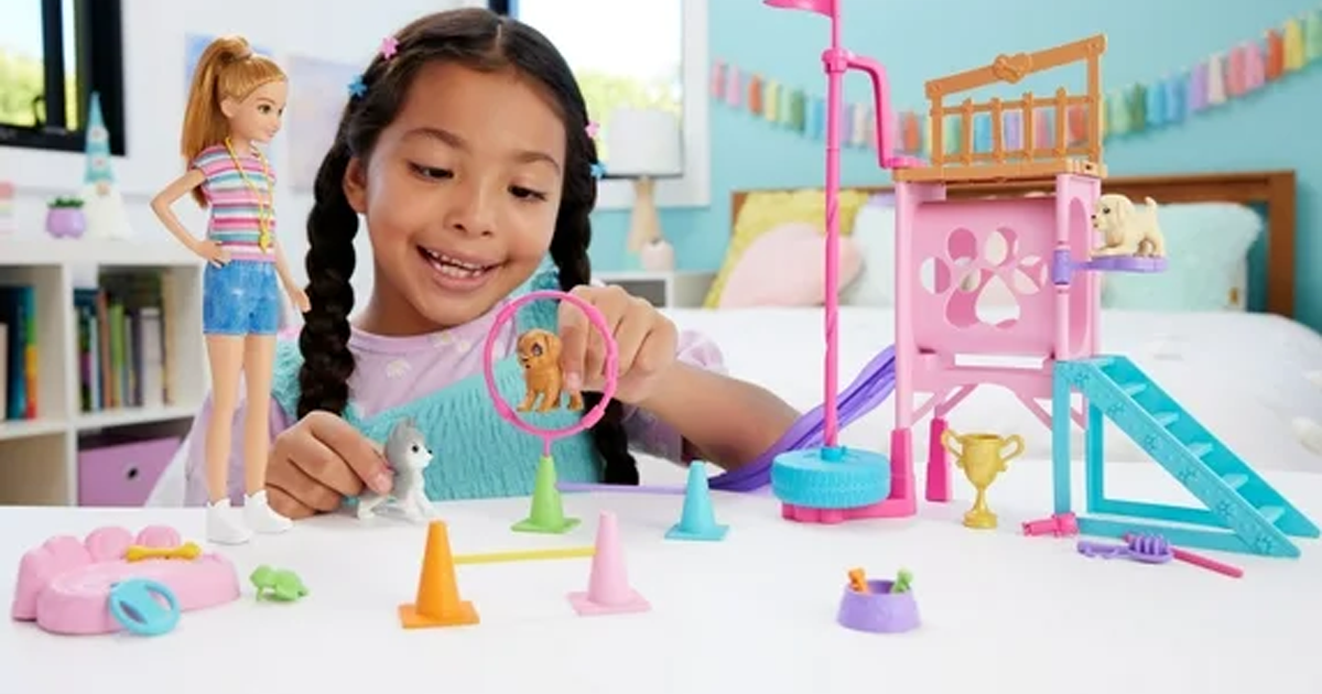 Barbie and stacie to the rescue puppy playground playset Barbie and stacie to the rescue puppy playground playset