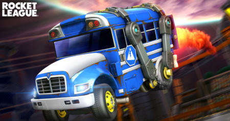 Rocket League Battle Bus Titanium White